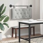 vidaXL Tête de lit suspendue Gris nuage Tissu