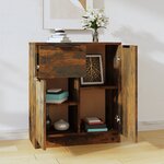 vidaXL Buffet Chêne fumé 60x30x70 cm Bois d'ingénierie