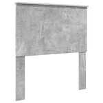 vidaXL Lit de Rangement Gris béton 90 x 190 cm Bois d'ingénierie
