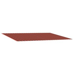 vidaXL Toile de rechange pour auvent orange et marron 500 × 350 cm