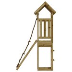 vidaXL Maisonnette de jeu avec mur d'escalade bois de pin imprégné