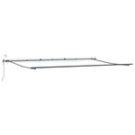 vidaXL Auvent Rétractable with Blanc 600 × 300 cm tissu