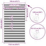 vidaXL Store zèbre blanc 120x230 cm largeur du tissu 115 9cm polyester