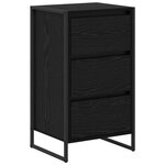 vidaXL Buffet Chêne noir 42 x 36 x 75.5 cm Bois d'ingénierie