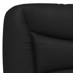 vidaXL Coussin de tête de lit noir 160 cm similicuir