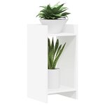vidaXL Support de Plante Blanc 30 x 30 x 60 cm Bois d'ingénierie