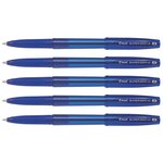 Stylo à bille SUPER GRIP G avec capuchon pointe moyenne bleu x 5 PILOT