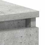 vidaXL Bureau Gris béton 90x45x76 cm Bois d’ingénierie