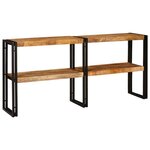 vidaXL Table console Marron 160 x 33 x 75 cm bois de manguier massif