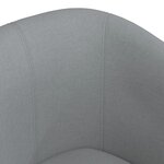 vidaXL Chaise cabriolet avec repose-pied gris clair tissu