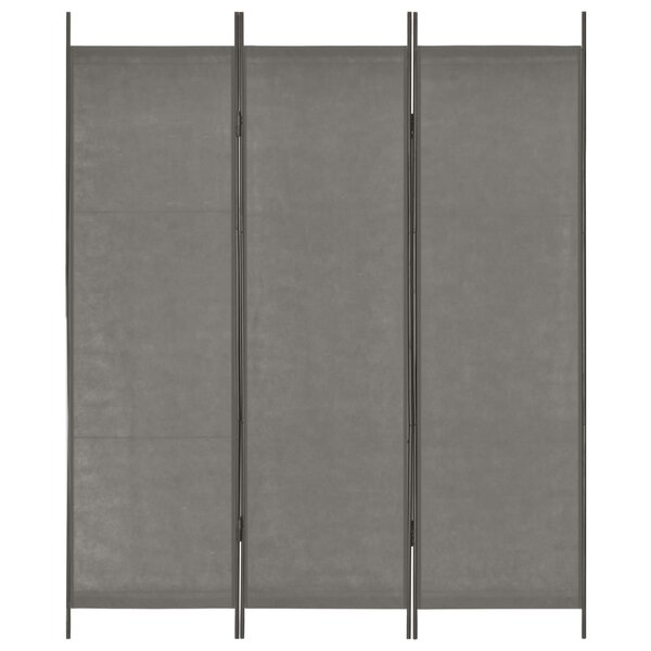Vidaxl cloison de séparation 3 panneaux anthracite 150x180 cm