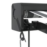 vidaXL Auvent rétractable anthracite et blanc 4x3 m tissu et aluminium