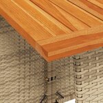vidaXL Ensemble à manger de jardin avec coussins 5Pièces Beige poly rotin