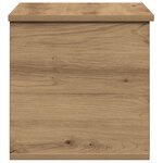 Coffre de rangement vidaXL avec couvercle Chêne artisanal 60x35x35 cm Bois panelisé