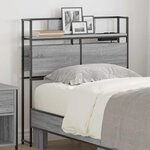 vidaXL Tête de lit de rangement Sonoma gris 80 cm Bois d'ingénierie