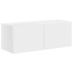 vidaXL Ensemble meuble TV Montage mural 6 Pièces Blanc Bois d'ingénierie