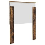 vidaXL Tête de lit avec tête de lit Chêne fumé 75 cm Bois d'ingénierie