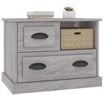 vidaXL Table de chevet sonoma gris 60x39x45 cm