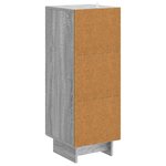 vidaXL Buffet Sonoma gris 33 x 34 5 x 90 cm Bois d'ingénierie