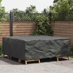 vidaXL Housse pour mobilier d'extérieur Noir 200 x 190 x 85 cm 600D