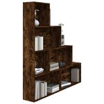 vidaXL Armoire à livres Chêne fumé 155x24x160 cm
