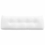 vidaXL Coussin de Dos Blanc 140 x 24 x 50 cm tissu
