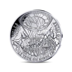 L'Art de la Plume – Le Tour du monde en 80 jours - Monnaie de 10€ Argent