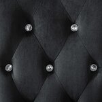 vidaXL Chaises à manger lot de 2 Noir Velours