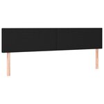 vidaXL Sommier à lattes de lit avec matelas Noir 180x200 cm Tissu