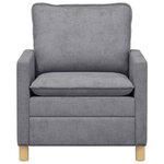 vidaXL Canapé Gris clair 76 x 81 x 87 5 cm Polyester