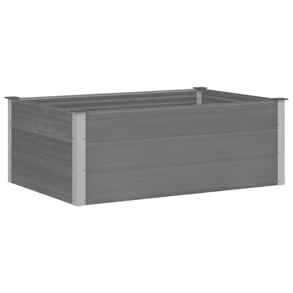 vidaXL Lit surélevé de jardin WPC 150x100x54 cm Gris