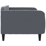 vidaXL Lit de repos gris foncé 90x190 cm velours