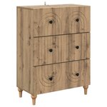 vidaXL Armoire à tiroirs 66 x 34 5 x 90 cm Bois d'ingénierie