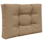 vidaXL Coussin de canapé d'extérieur 2 Pièces Taupe Polyester