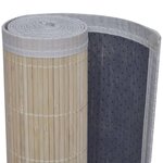 vidaXL Tapis rectangulaires Bambou naturel 4 Pièces 120x180 cm