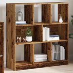 vidaXL Bibliothèque vieux bois 97 5x29 5x100 cm bois d'ingénierie