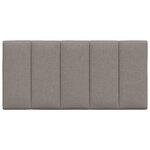 vidaXL Coussin de tête de lit taupe 100 cm tissu
