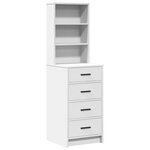 Buffet vidaXL Ensemble de 3 Blanc Bois d'ingénierie Buffet