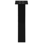 vidaXL Pieds de table basse en forme de X  2 pièces  noir  28 x (42-43) cm  acier
