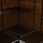 vidaXL Garde-robe d'angle Marron 130x87x169 cm