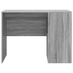 vidaXL Bureau Gris Sonoma 102 x 50 x 75 cm Bois d'ingénierie