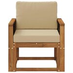 vidaXL Sofa de milieu extérieur Bois d'Acacia Massif Naturel