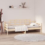 vidaXL Lit de jour sans matelas bois de pin massif 90x200 cm