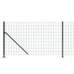 vidaXL Clôture en treillis métallique avec bride vert 1 1x10 m