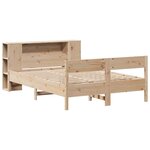 vidaXL Lit bibliothèque sans matelas 120x200 cm bois de pin massif