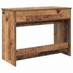 vidaXL Table de Toilette avec tiroir Bois ancien 100 x 45 x 76 cm