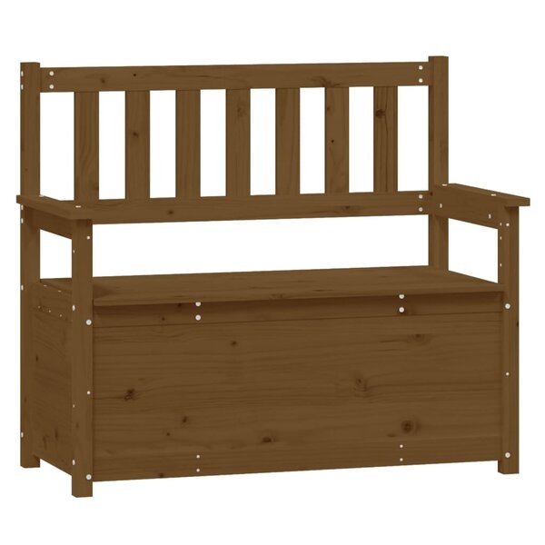 Banc banquette 112 5 x 51 5 x 96 5 cm bois de pin massif marron miel 02_0010519