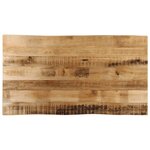 vidaXL Dessus de table bord vivant 100x60x3 8 cm bois de manguier brut