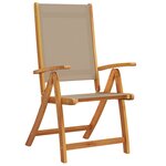 vidaXL Chaises pliables de jardin lot de 2 bois d'acacia et textilène