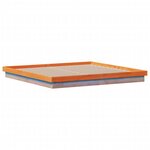 vidaXL Cadre de lit à LED cire marron 180x200 cm bois de pin massif